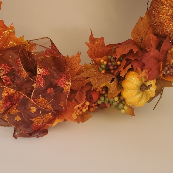 Fall Thanksgiving wreath - Picture 7 of 8